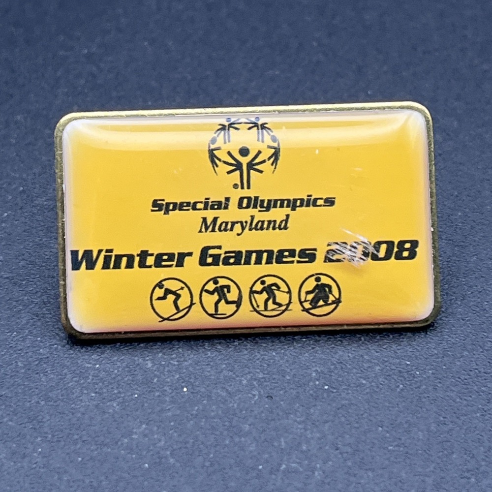 2008 Special Olympics Maryland Winter Games Lapel Hat Pin